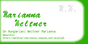 marianna weltner business card